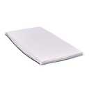Rollee Pollee Preschool Nap Mats for Daycare or Classroom, Standard Size 24 x 48 x 2 Inches, White, 5-Pack