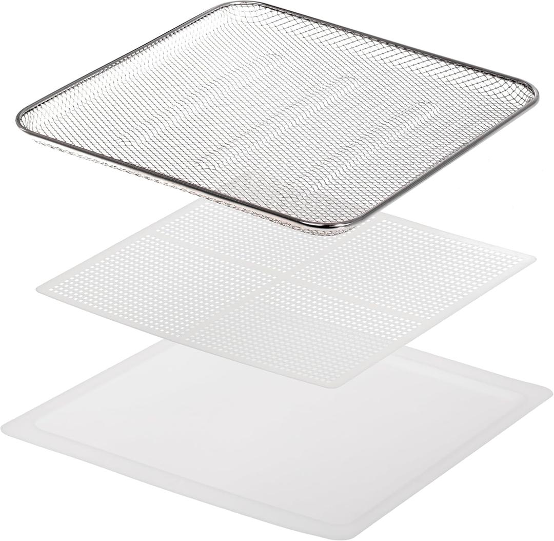 12 Metal Trays, 2 Plastic Tray, 1 Bottom Tray for ADLER Food Dryer, 600W Power, 6 Automatic (No Machine, Trays Only) 