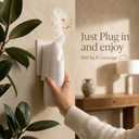 Plug in Smart Waterless Diffuser, Coverage up to 500 SqFt Waterless Essential Oil Diffuser -in Cold Air Aroma Diffuser, Home Scenting for Office & Bedroom, Easy Waterless Diffuser,White,100ml