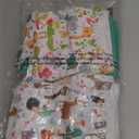 wegreeco Cloth Diapers 6 Pack with 6 Inserts & 1 Wet Bag, Washable Cloth Diapers for Babies, One Size Adjustable Reusable (Forest, Animals)