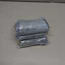 3 x Velvet Makeup Bag, Portable Zipper Make Up Pouch, Cute Small Cosmetic Bag, Flannel Toiletry Bag, Travel Storage Bag Gifts for Women Girls(Blue)