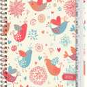 2026 Planner, Weekly and Monthly Calendar Planner, Academic Daily Agenda (Jan 2026 - Dec 2026), Hardcover Planning Notebook for Office Accessories and School Supplies, Chirpy Birds