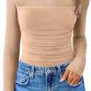 Avidlove Women Long Sleeve Bodysuit Turtle Neck Shapewear Body Suits Mesh One Piece Leotard Shirt Going Out Tops Fall Outfits, Medium