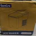 Ice Makers Countertop, 26.5Lbs/24H Ice Machine with 2 Sizes Bullet Ice, 9 Ice Cubes Release in 6 Mins, Self-Cleaning Portable Ice Maker with Ice Scoop and Basket for Home Kitchen Office Bar RV