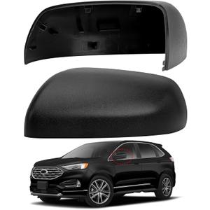 Driver Side Mirror Cover Replacement for Ford Edge 2015 2016 2017 2018 2019 2020 - Left Side Mirror Covers, Rear View Mirror Cap Accessories Without Lamp, Textured