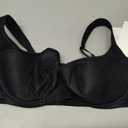 Rosme Women's Balconette Bra with Push Up Effect Plus Size Sexy Lace Demi Half Cup Bra Underwired Low Cut Mesh Bras Grand (Black) 36DD