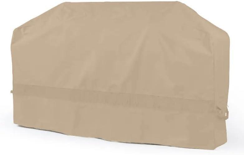 Covermates Classic Island Grill Cover - All-Weather Heavy Duty Outdoor BBQ Cover with Mesh Vents, Water-Resistant 12-Gauge Vinyl Protection for Large Island Grills, 98 Inch, Classic Tan