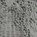 ACCUMTEK Tauso Striped Sage Green Bathroom Rug Set 3 Pieces Ultra Soft, Non Slip Chenille Toilet Mat, Absorbent Plush Shaggy Bath Mats for Bathroom, Bedroom, Kitchen