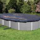 Blue Wave 16-ft x 32-ft Oval Leaf Net Above Ground Pool Cover