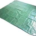 7x7 Ft Yard Garden Leaf Tarp W/ 4 Handles Waterproof Tarp for Sandbox Cover,Outdoor Tarpaulin,Lawn Debris,Landscape Pruning,Yard Leaf Hauler,Tent Footprint,Camping Tent Mat,Patio Table,Fire Pit Cover