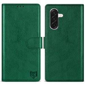 ZZXX for Samsung Galaxy A17 5G Wallet Case with [RFID Blocking] Card Slot Kickstand Magnetic Closure PU Leather Flip Fold Protective Phone Case for Samsung Galaxy A17(Green-6.7 inch)