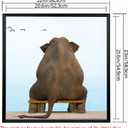 Mxtallup 21x22 Picture Frames Solid Wood Poster Frame for Wall 21x22 Photo Frames Family Black (T22B2122)