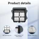 2 x E.LUO Vacuum Filter Replacement Compatible with Tineco iFloor 3, Floor ONE S3 & Floor ONE S5, Floor ONE S5 Pro Cordless Vacuum Cleaner, 6 Pack Replacement Filters,1 Clean Brush