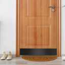 2 Pieces Door Kick Plate for Exterior Door: Mineye 8 X 34 - Kick Plate for Bottom of Door, Front Door Kick Plate with Screws for Interior or Exterior Anti Scratch Door Protection, Black