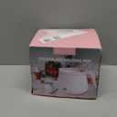 Party Desserts Candy and Chocolate Melting Pot with 2 Pots, Mini Electric Fondue Pot, Melts Candy Chocolate in a Couple of Minutes, Ideal for Cake Pops Cookies Cakes, 2.5 Cups, Pink