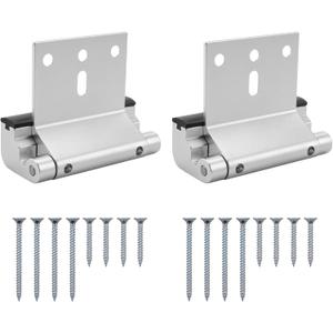 2Pack Door Reinforcement Lock with Screws 3Inch Security Door Lock Home Proof Silver