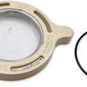 350090 Clamp and 350091 Lid Replacement for Superflo Inground Pool and Spa Pumps,Include O-ring,Complete Pool Pump Locking Ring Aftermarket Part.