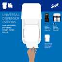 Scott Professional Standard Roll Toilet Paper, Bulk (04460), 2-Ply, Elevated Design, White, Individually Wrapped (80 Rolls of 550 Sheets, 44,000 Sheet Total)
