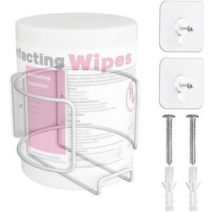 Versatile Wall-Mount Wipes Holder for Cleaning Wipes - Easy Installation, Ideal for Home, Office, and More - No Wipes Included