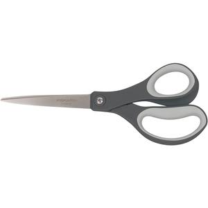 Fiskars 01-005409 8 Inch Softgrip Titanium Scissors, Single (Gray)