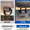 4PCS Heavy Duty Adjustable Stake Pocket D Ring Tie Down Anchor with 1/2" Hitch Pin Fit for Flatbed Trucks and Trailers with Standard 2" x 4" Stake Pockets,16200LBS