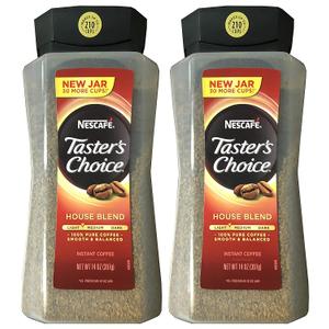 Taster's Choice Original Gourmet Instant Coffee, 14 Ounce Jar, Pack of 2, Best Before: SEP/2026