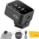 Godox X3N X3-N TTL Wireless Flash Trigger for Nikon Camera, 2.4G Wireless Touchscreen Flash Transmitter, Support TTL Auto/Manual/Multi Flash, Built-in Lithium Battery, High-Definit OLED Screen