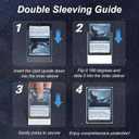 400 Pack Card Sleeves, 200 Matte White Trading Card Sleeve and 200 Inner Sleeves Ideal for Double-Sleeving, Fit for MTG, TCG and Game Cards