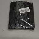 500Pcs Black Disposable Straws 8.27 Straight Flat Straw,0.16 Diameter, For Kitchen,Bar,Club,Drinks, Milk, Soda, Party, Whiskey (500, 8.27'')