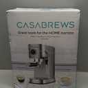 CASABREWS 5418 PRO Espresso Machine 20 Bar, Upgraded Espresso Maker with Powerful Steam Milk Frother, Stainless Steel Coffee Machine with Fast Heating System for Cappuccino, Latte, Silver