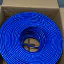 Blue Cat6 Plenum 1000ft UTP (CMP) Rated 550 MHz 23 AWG Cable