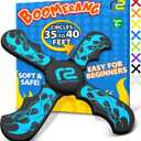 Refresh Sports Boomerang for Kids & Adults - Soft, Durable, Easy to Throw & Catch - Ages 4-8 - Outdoor, Beach, Pool Play - Jet Black
