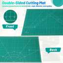 anezus Self Healing Cutting Mat for Rotary Cutting, 35" x 23.3", Green