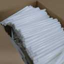 White Smart Products Compostable/Biodegradable Made in USA Case of 4000 Pcs Jumbo 7.75"x0.24" White Straws