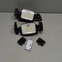 Solar Security Light Outdoor Super Bright LED w/Remote Control, Radar Motion Sensor Flood Light, 3 Heads 270 Wide Angle, IP65 Waterproof, 3 Modes (2 Packs)