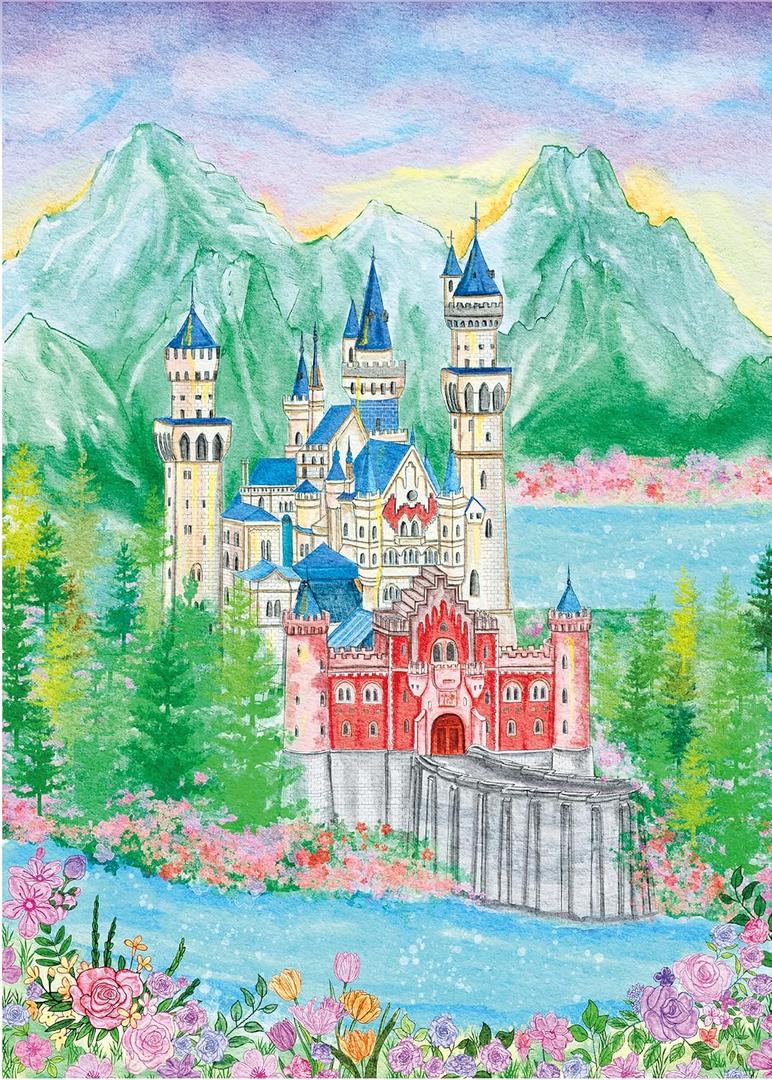 Stillwater Fortress 1000-Piece Jigsaw Puzzle for Adults  Challenging Castle Landscape Art, Premium Matte Finish, 27.56 x 19.68 Inches, Perfect for Game Nights