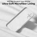 Magnetic for iPhone 16 Plus Case, Compatible with Magsafe, Suction Cup Phone Mount - 2 Screen Protectors - Camera Lens Protector, Silicone Shockproof Protective Phone Cover 6.7", Light Gray