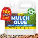 JDiction Mulch Glue for Landscaping  32OZ Gravel Binder, Rubber Mulch Stabilizer, Landscape Mulch Lock Adhesive, Max Concentrated Rock Glue for Landscaping, Non-Toxic, Fast Drying, Lasts up to 2 Year