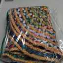 CottonCove Hand Woven Braided Rug Jute Chindi 2x3 Feet Oval - Rustic Farmhouse Bohemian Accent Rug for Living Room Bedroom Kitchen Entryway Reversible Floor Mats - Jute Cotton Braid Area Rug