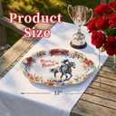 3 x Fancy Land Derby Day Oval Paper Plates Disposable Kentucky Horse Racing Platters Race of Roses Themed Tableware Dinnerware for Birthday Party Decorations 10 x 12 Inches 24Pcs