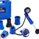 Orion Motor Tech Coolant Pressure Tester Kit, 7pc Radiator Pressure Tester Kit with Aluminum Alloy Pump Die-Cast Aluminum 0.4" & 0.6" Radiator Adapters, Coolant Vacuum Fill Tool with 0-30 psi Gauge