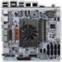 Mini-ITX Motherboard with Quad-Core 8-Thread Low Power CPU, Dual 2.5G LAN, 8 SATA, HDMI/DP 4K, PCIe x4, 2 M.2 NVMe, DDR4 RAM Home Server, NAS Storage, Firewall, Virtualization
