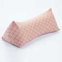 Buckwheat Pillow for Neck Pain Relief, Buckwheat Cervical Pillow, Small Neck Pillow, Adjustable Firm Neck Support Pillow for Sleeping, Buckwheat Hulls Filling, Pink 15"X5"