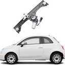 Dasbecan Front Left Driver Side Window Regulator Assembly w/Motor Compatible with Fiat 500 2012-2019 1.4L Replaces 751-648 68070267AD 68070267AE 68070267AC