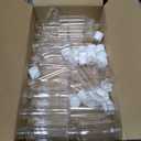 Dabacc 30 Pcs 2 oz Clear Plastic Empty Bottles with Flip Cap for Travel Size Liquids