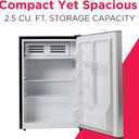 Frigidaire EFR285-6COM, 2.5 cu ft Refrigerator, Stainless Steel Door, Platinum Series