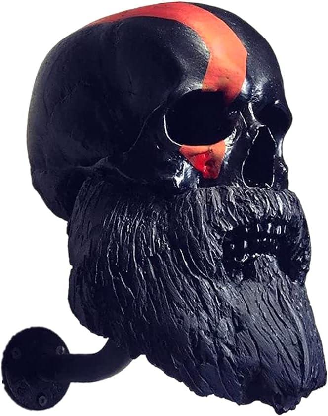 Motorcycle Skull Helmet Holder Rack, Removable Resin Crafts Motorcycle Bike Accessories Helmet Storage Rack Wall Mount Hat Rack