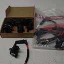 MAS Set of 8 Round Ignition Coils Pack UF262 & 748UU 8.5mm Spark Plug Wire Set Compatible with Chevy Hummer H2 Cadillac GMC Yukon Silverado Sierra 1500 4.8L 5.3L 6.0L Replacement for C1512 D585