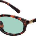 Retro Polarized Sunglasses for Womens Men - Trendy Sunnies UV Protection Lightweight Vintage Sun Glasses