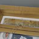 24'' Modern Crystal Chandelier for Dining Room Ceiling Light Fixture for Living Room Hallway Lighting LED Dimmable with Remote Gold